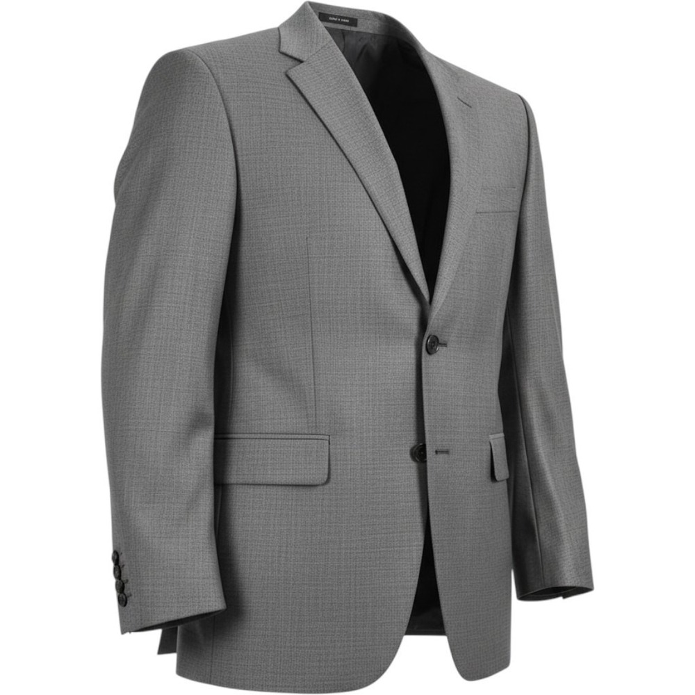 Lauren Ralph Lauren Mens 42R Suit Jacket Blazer 100% Wool Houndstooth Gray